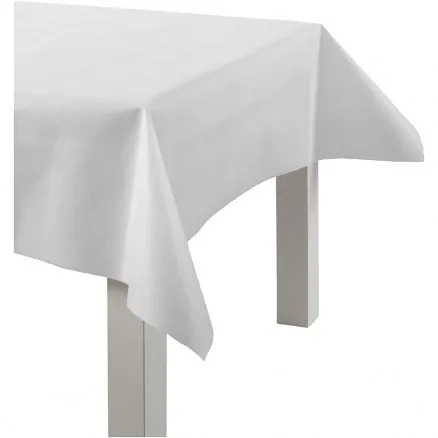 Duk av imiterat tyg, vit, B: 125 cm, 70 g, 10 m/ 1 rulle.