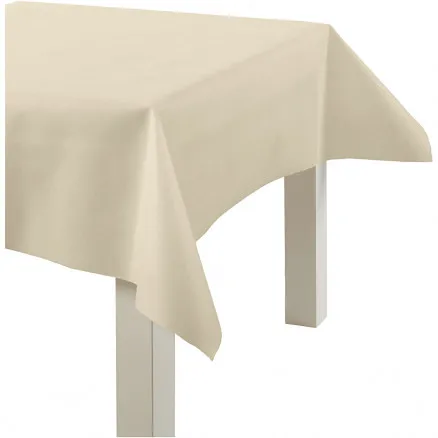 Duk av imiterat tyg, kräm, B: 125 cm, 70 g, 10 m/1 rulle.